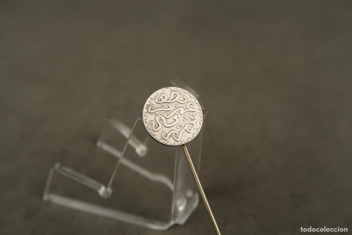 Joyeria: Antiguo Broche Alfiler de Plata con moneda &Aacute;rabe - Foto 3
