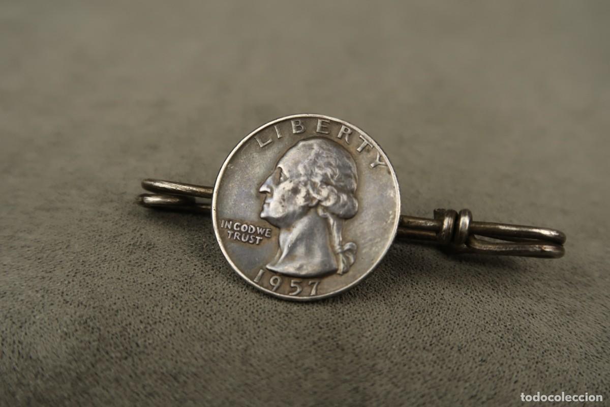 Joyeria: Antiguo Broche de Plata con moneda - Foto 3