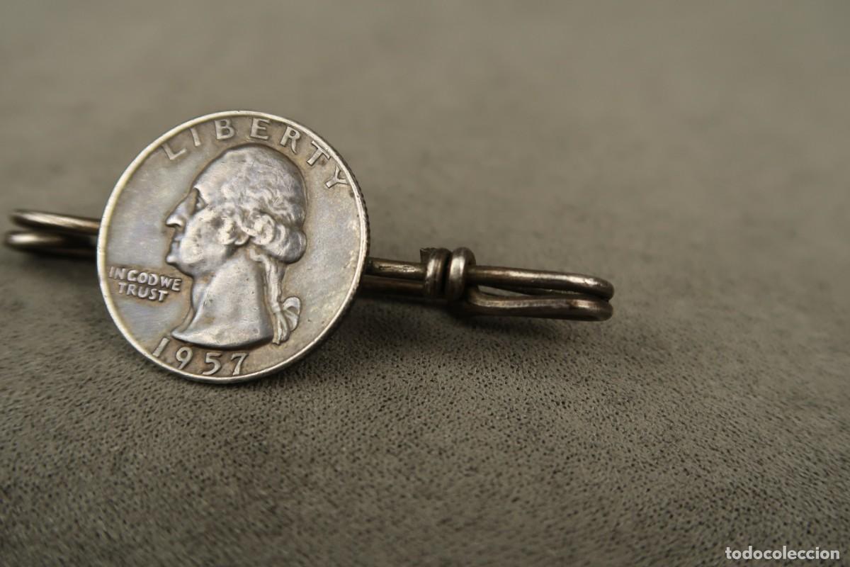 Joyeria: Antiguo Broche de Plata con moneda - Foto 4