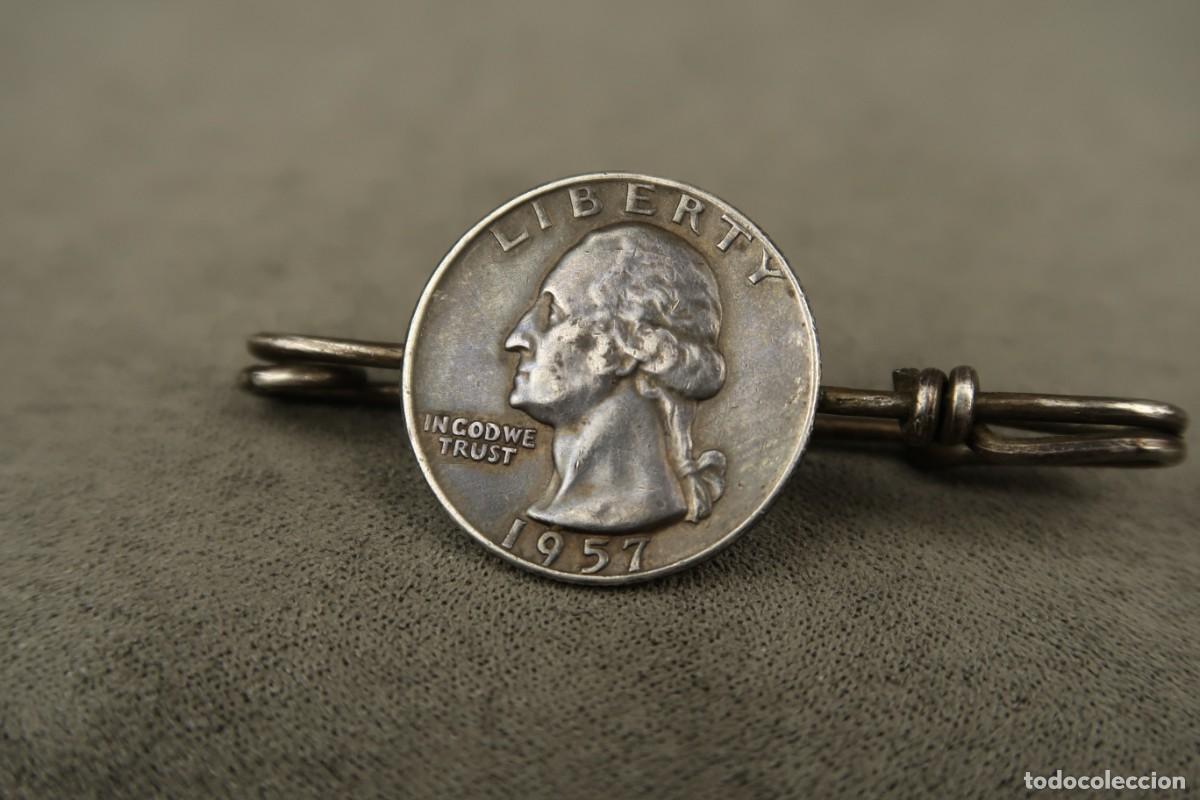 Joyeria: Antiguo Broche de Plata con moneda - Foto 5