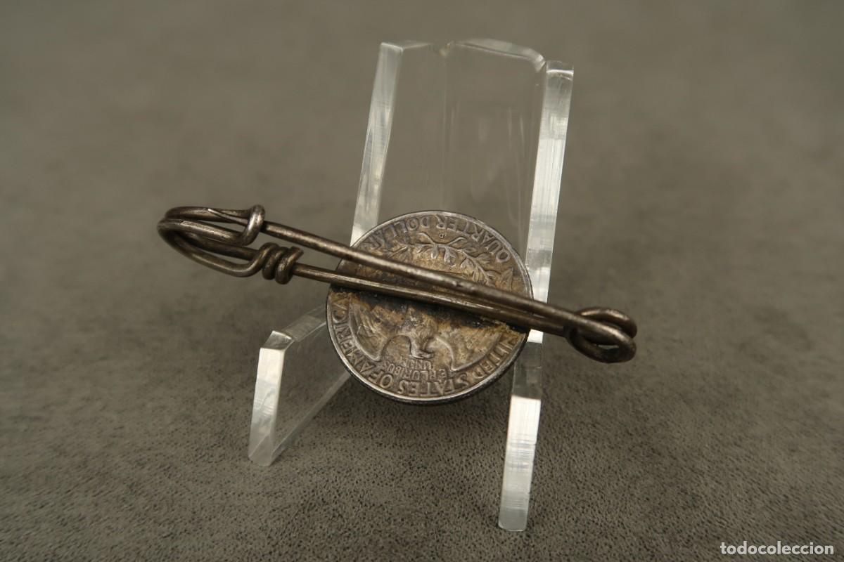 Joyeria: Antiguo Broche de Plata con moneda - Foto 6