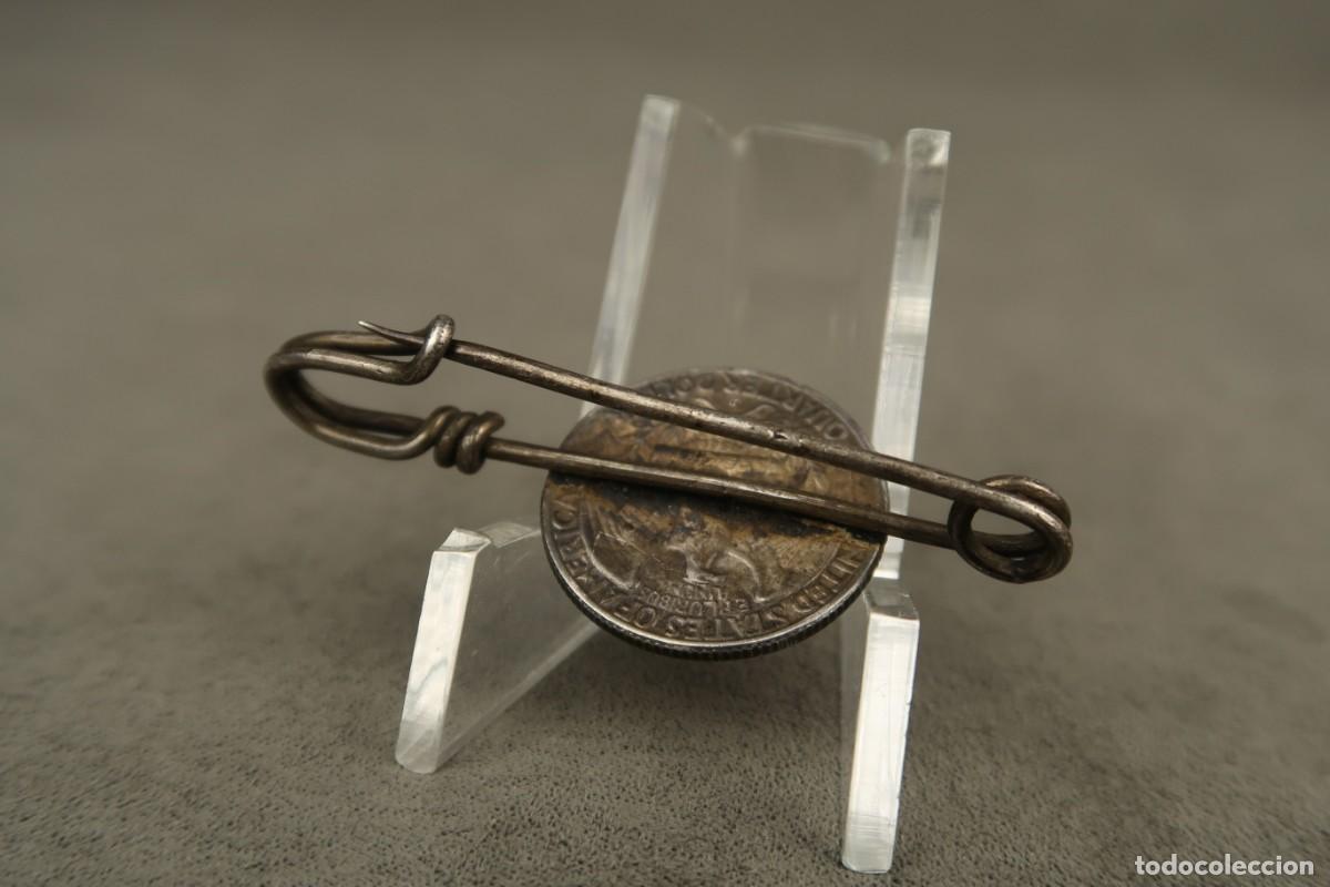 Joyeria: Antiguo Broche de Plata con moneda - Foto 7