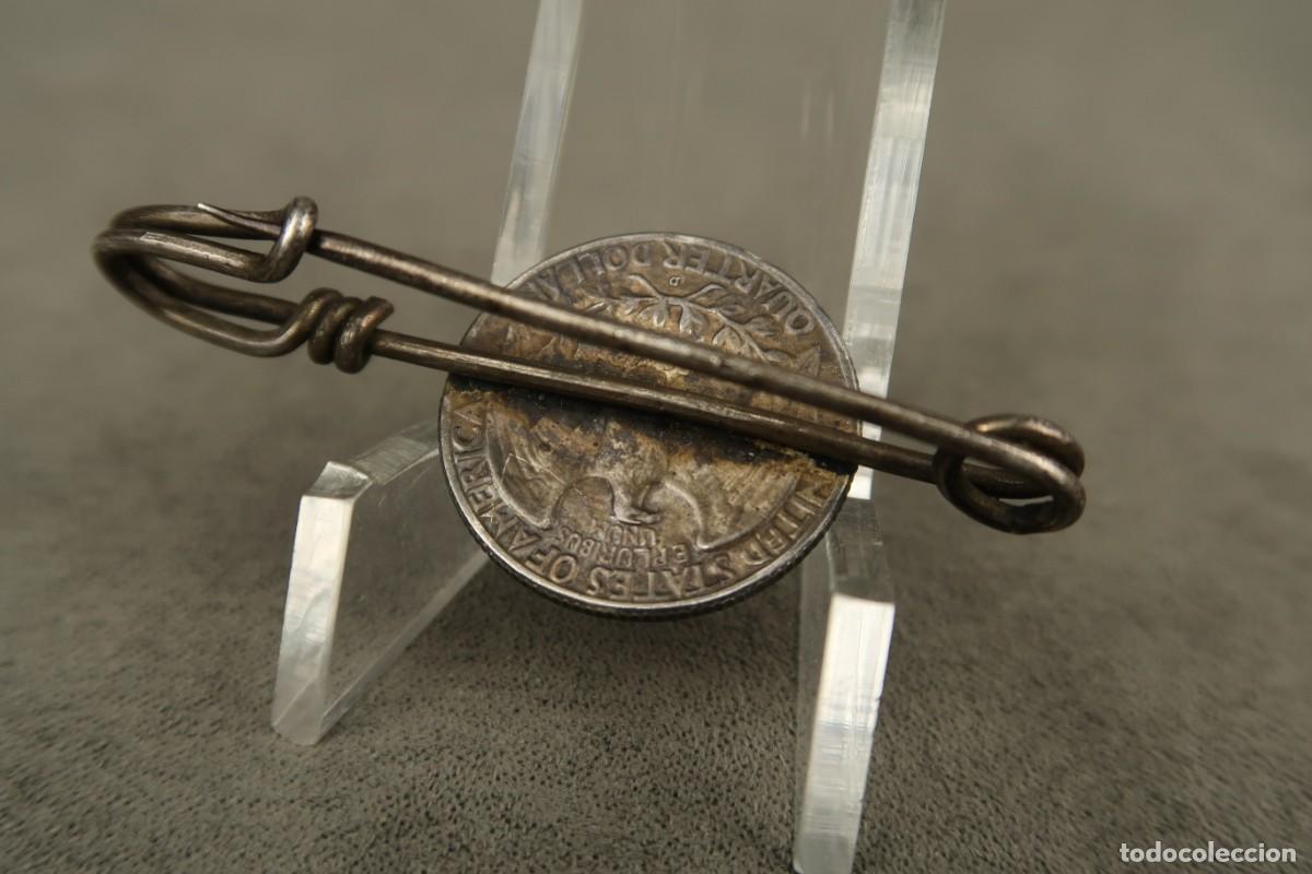 Joyeria: Antiguo Broche de Plata con moneda - Foto 8