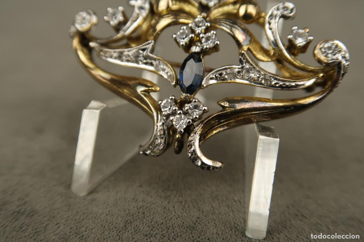 Joyeria: Antiguo Broche de Plata Dorada - Foto 10
