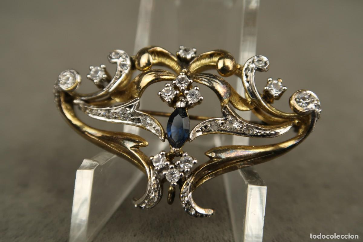 Joyeria: Antiguo Broche de Plata Dorada - Foto 11