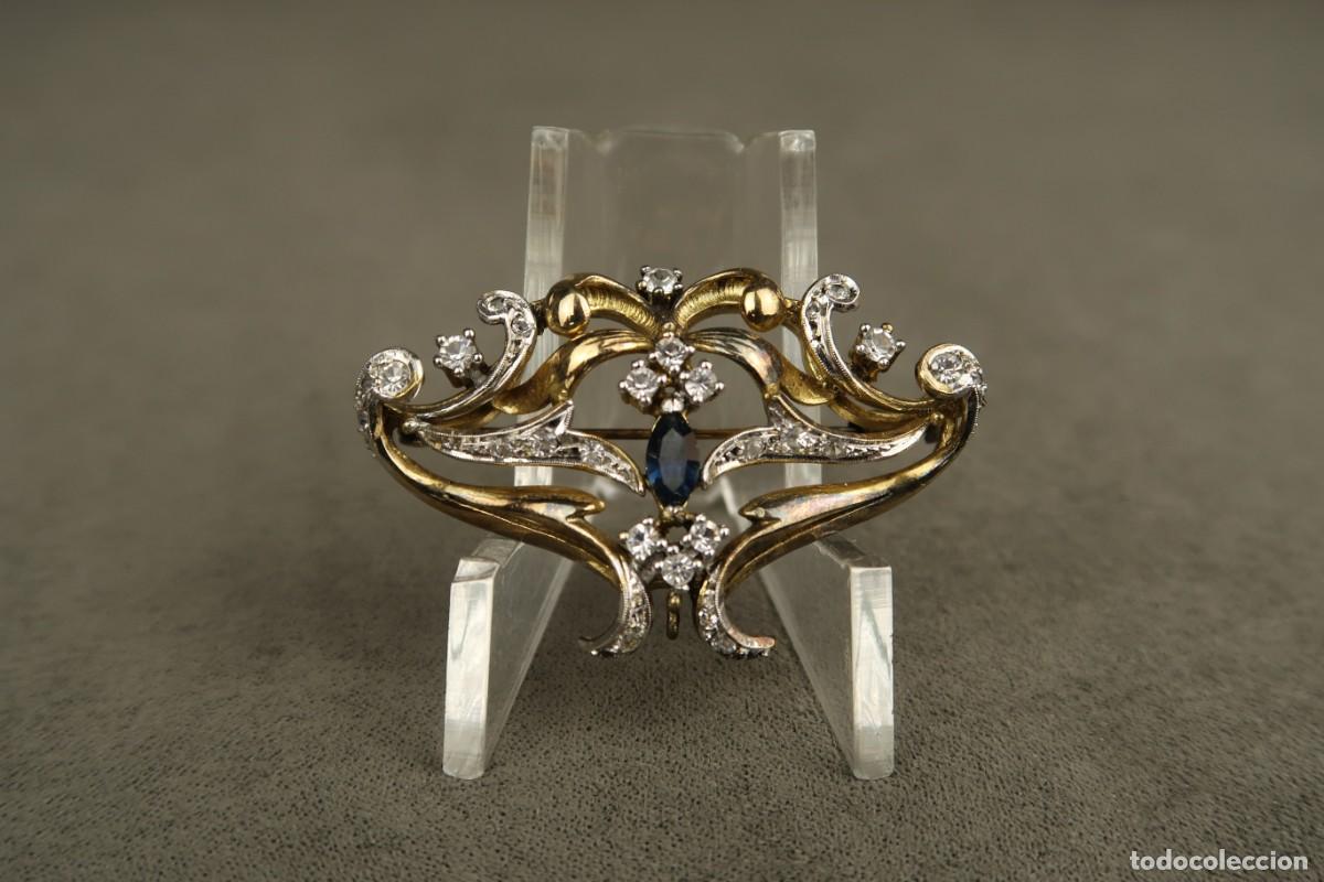 Joyeria: Antiguo Broche de Plata Dorada - Foto 12