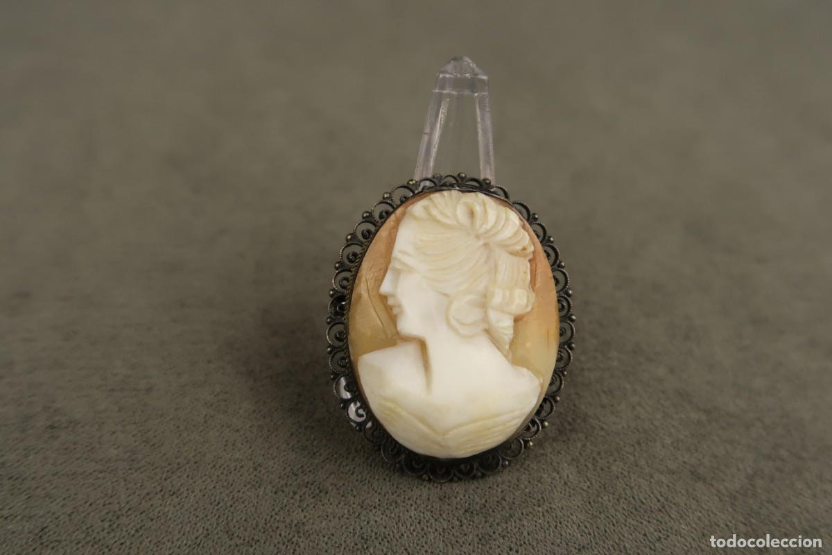 Joyeria: Antiguo Broche de Plata Camafeo - Foto 3