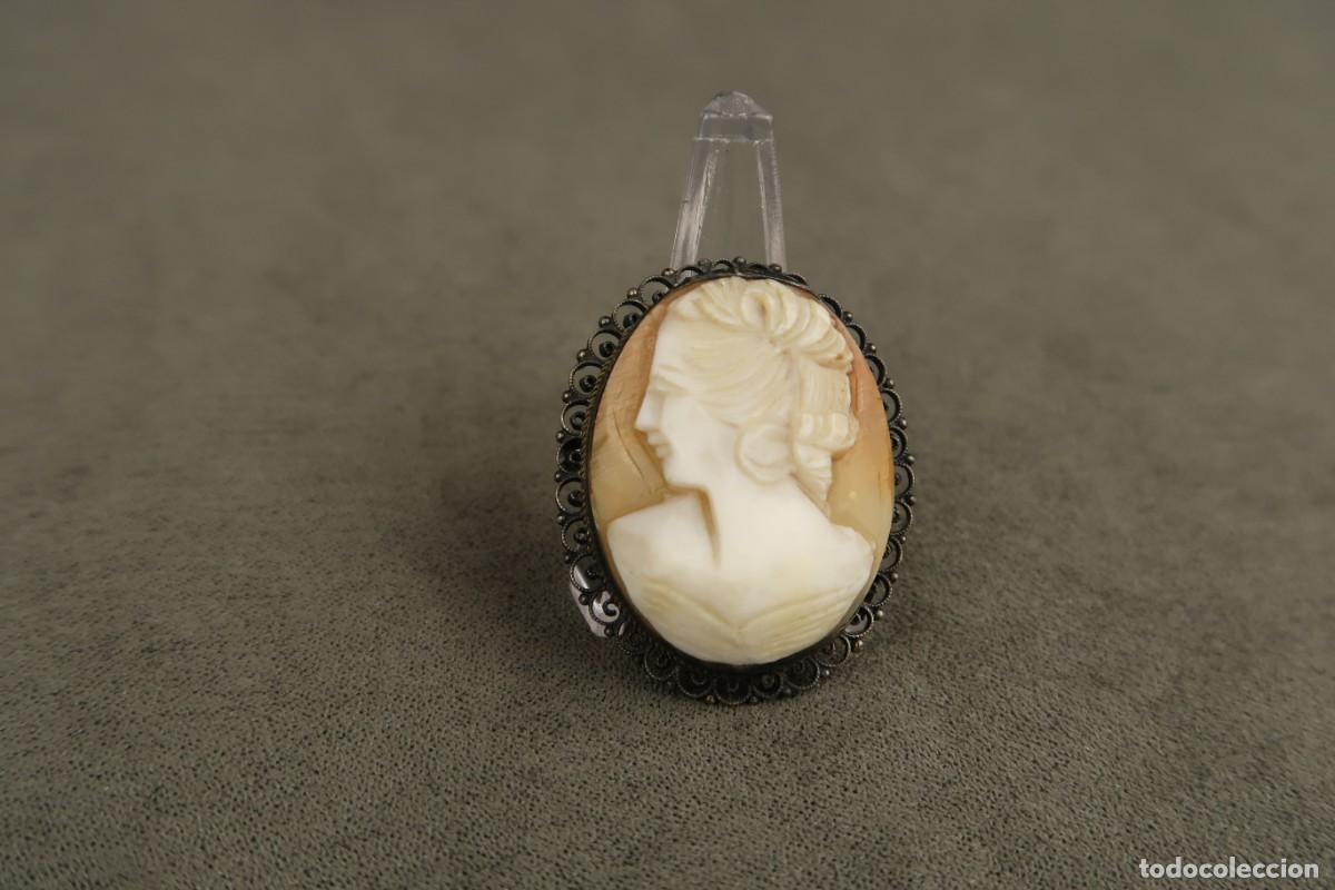 Joyeria: Antiguo Broche de Plata Camafeo - Foto 4