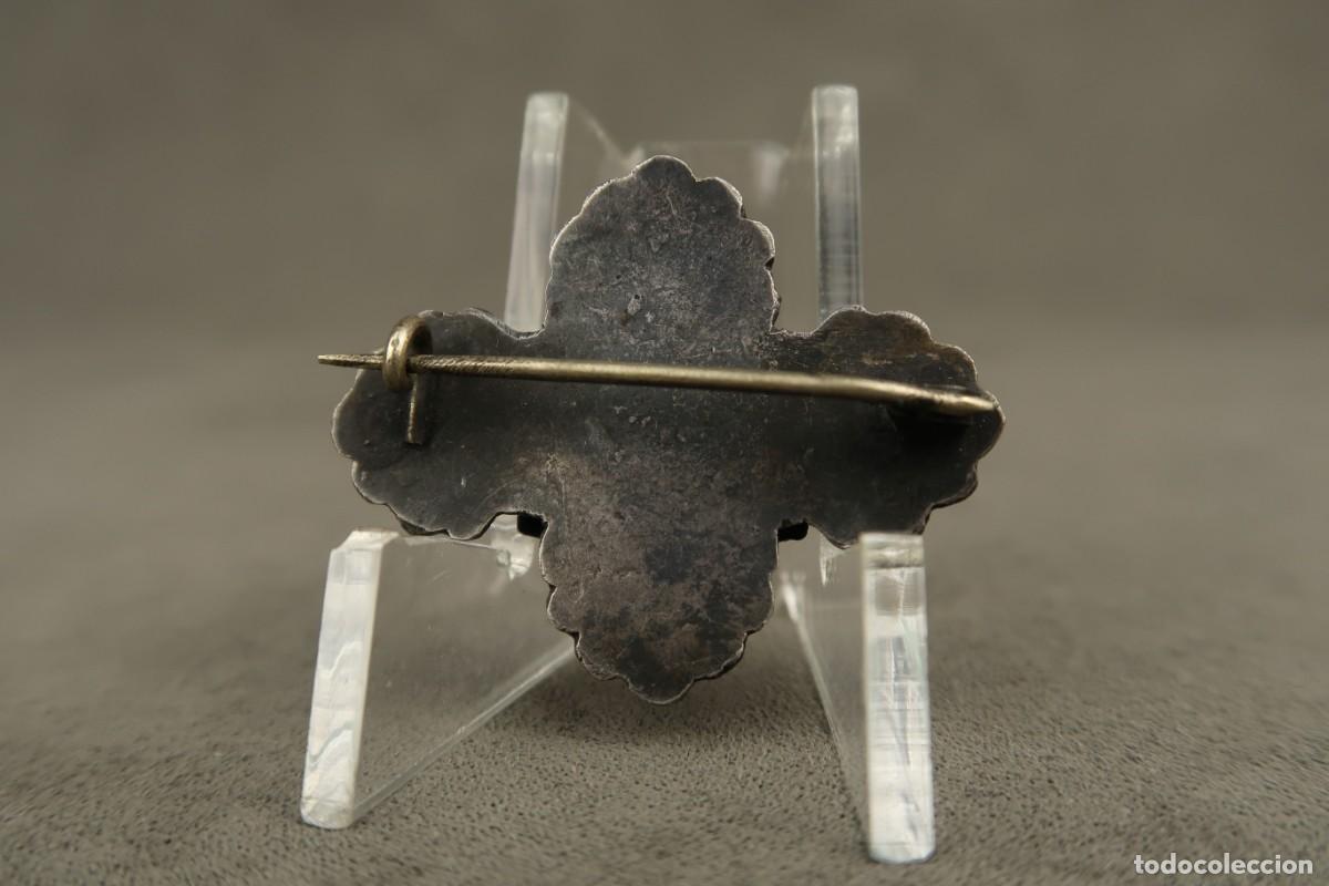 Joyeria: Antiguo Broche de Plata y Cristal de Murano - Foto 8