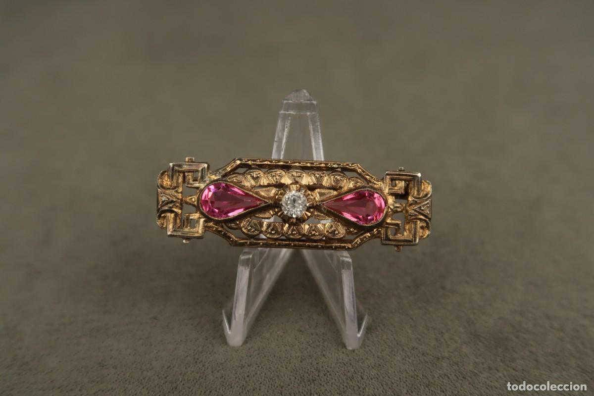 Joyeria: Antiguo Broche Art Deco - Foto 2