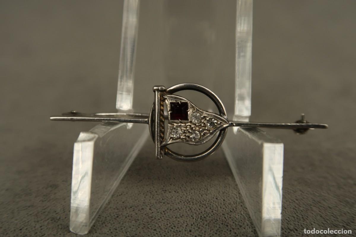 Joyeria: Antiguo Broche Art Deco - Foto 3