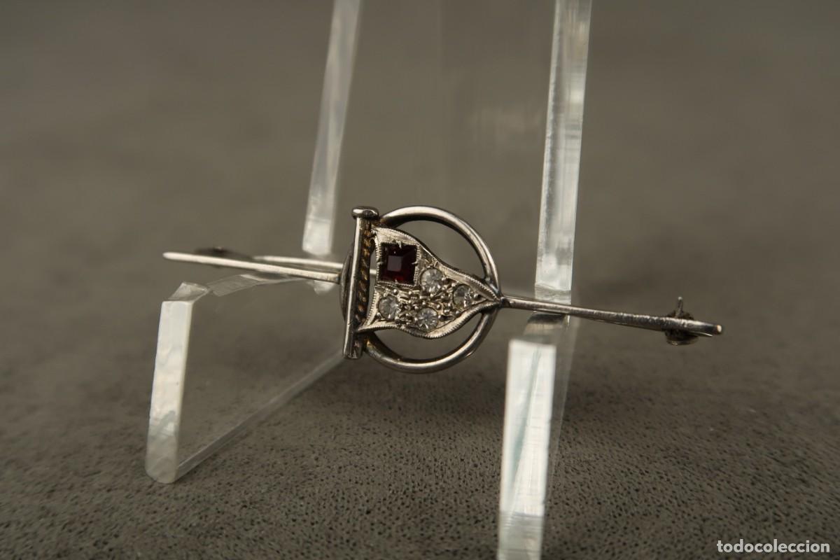 Joyeria: Antiguo Broche Art Deco - Foto 4