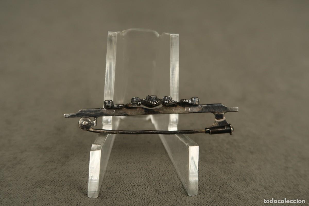 Joyeria: Antiguo Broche de Plata y Zafiros - Foto 7