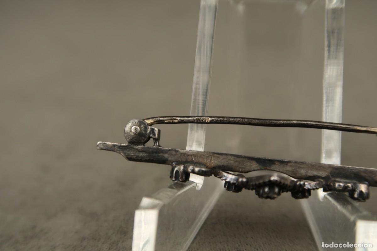 Joyeria: Antiguo Broche de Plata y Zafiros - Foto 11