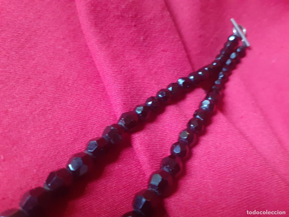 Joyeria: Collar cristal negro azabache cierre de plata - Foto 2