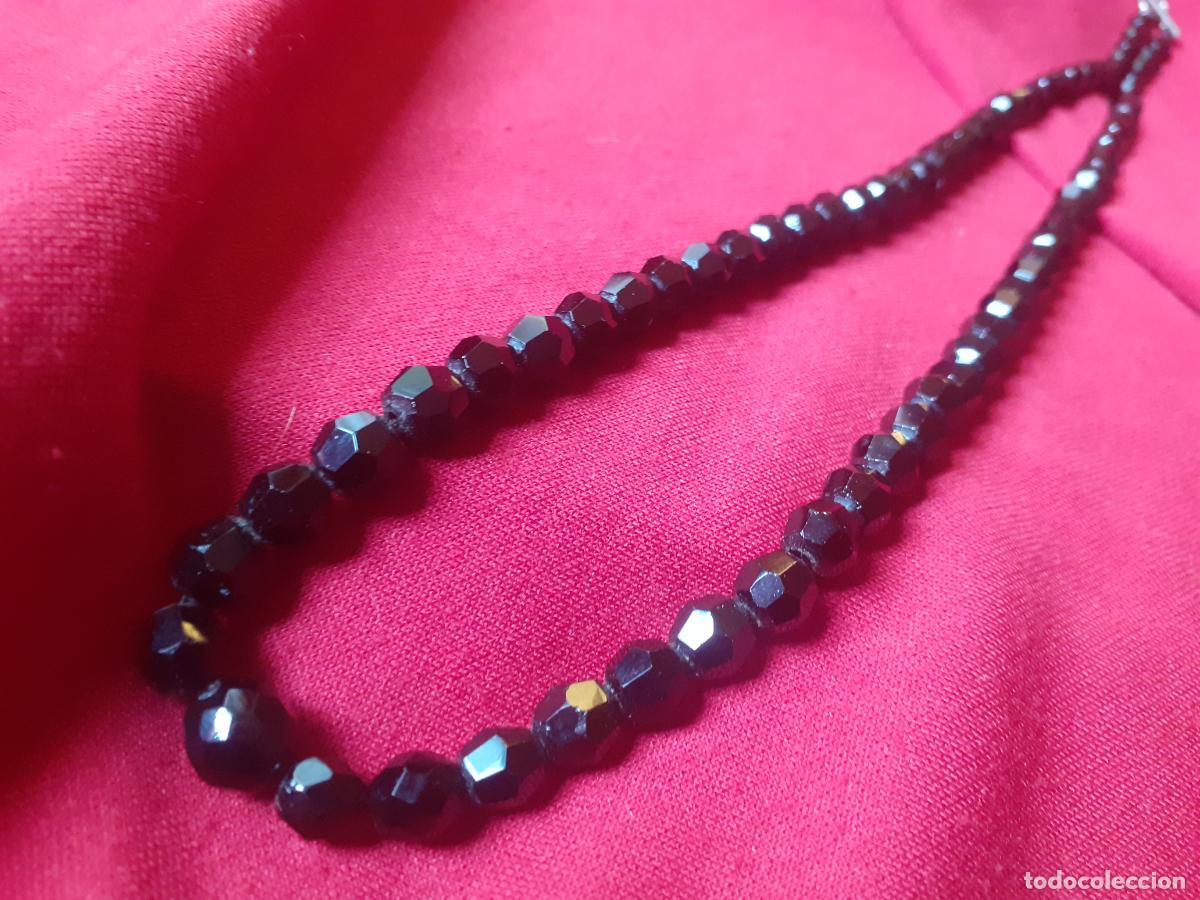 Joyeria: Collar cristal negro azabache cierre de plata - Foto 3