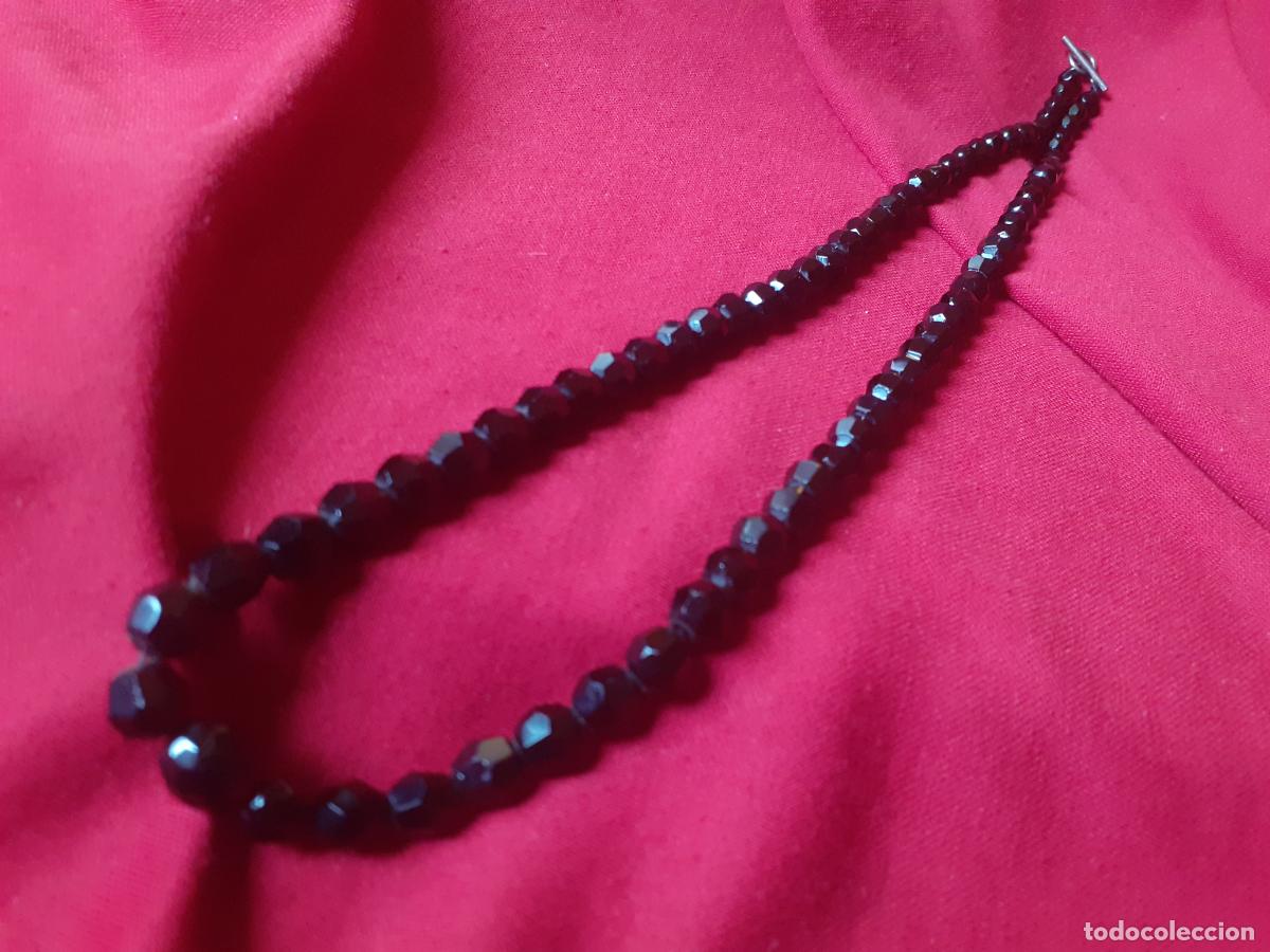 Joyeria: Collar cristal negro azabache cierre de plata - Foto 1