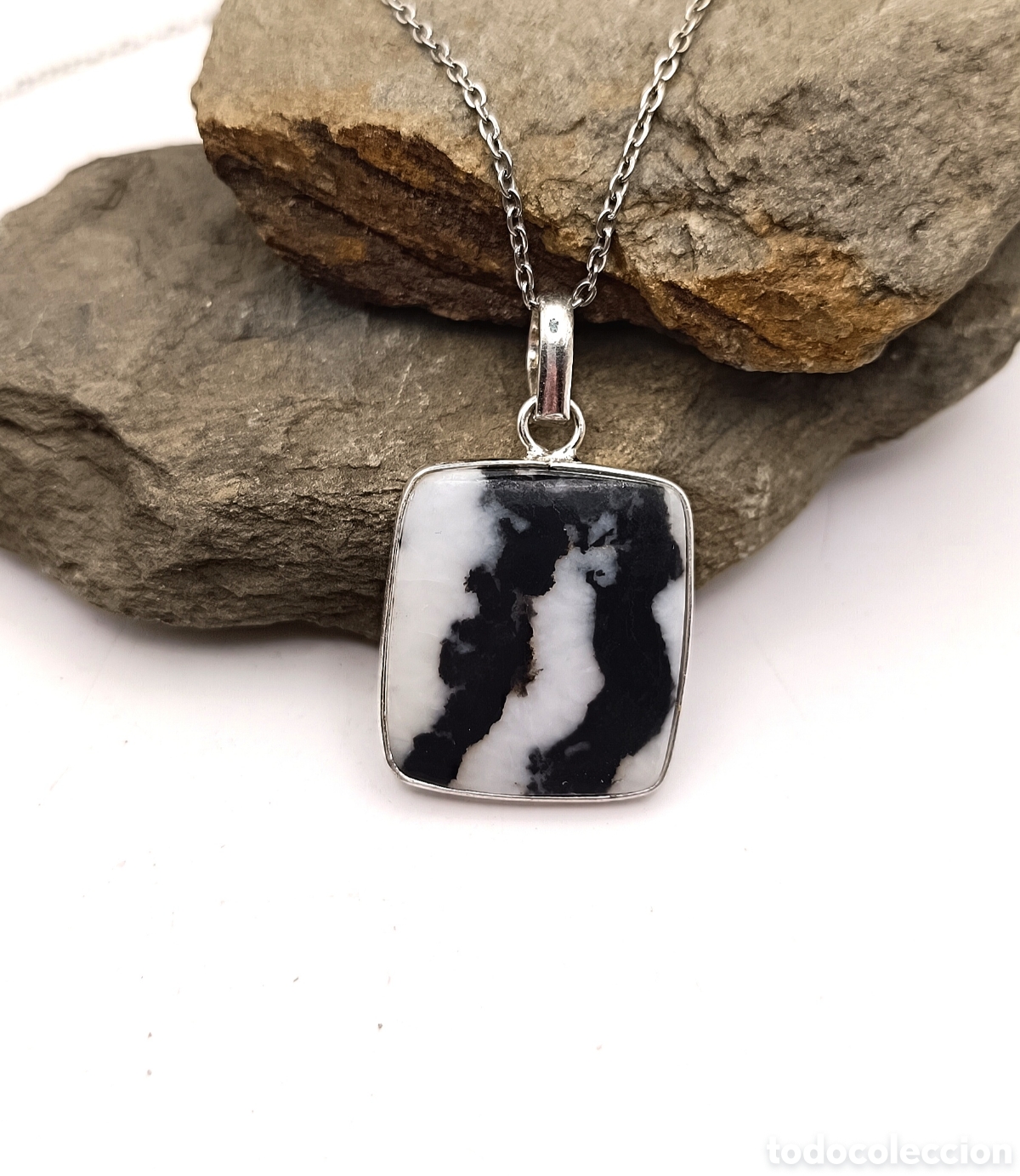 Joyeria: Collar de Plata con Jaspe Cebra - Foto 1