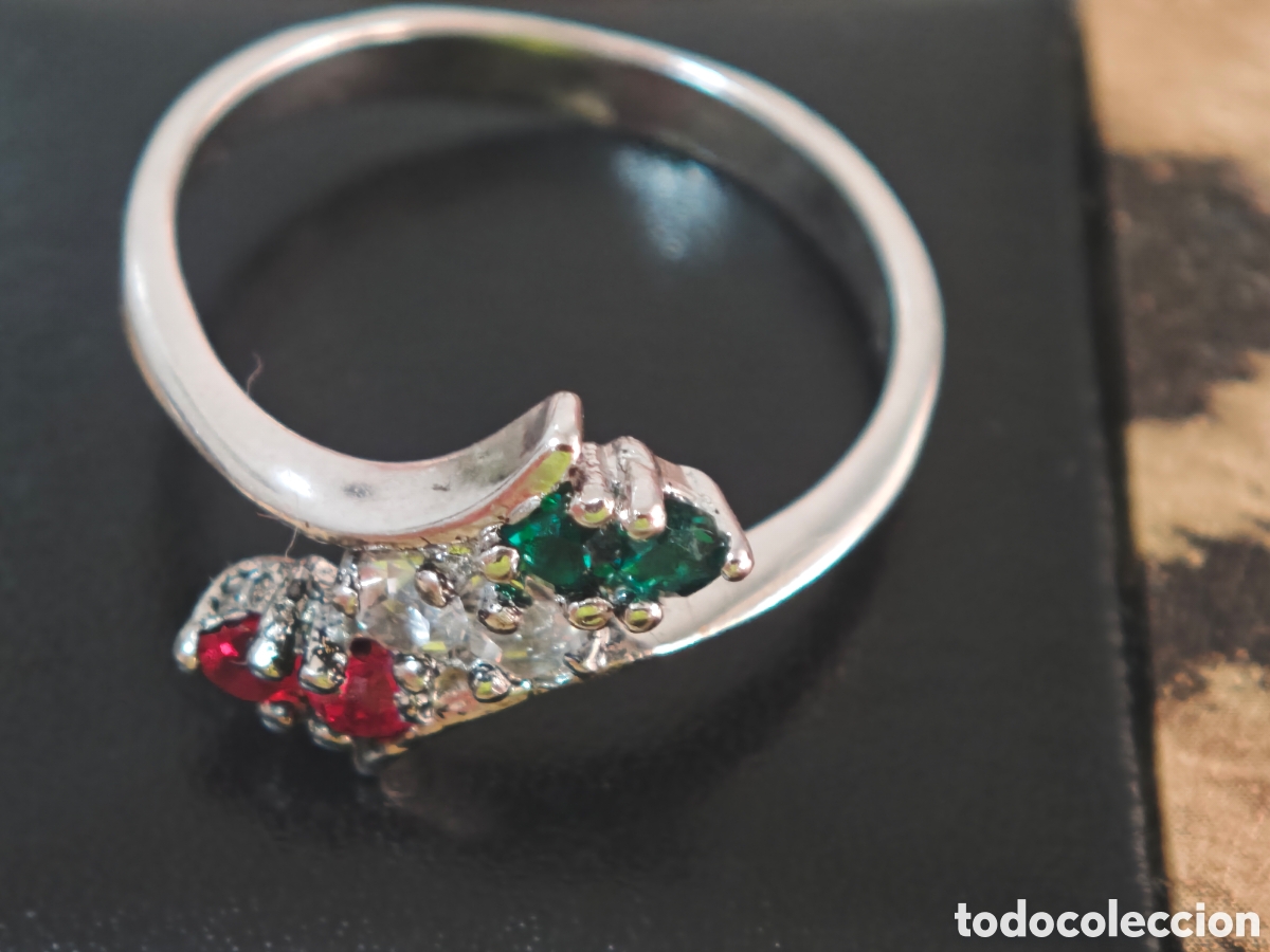 Joyeria: A anillo de plata de ley y piedras de color - Foto 4