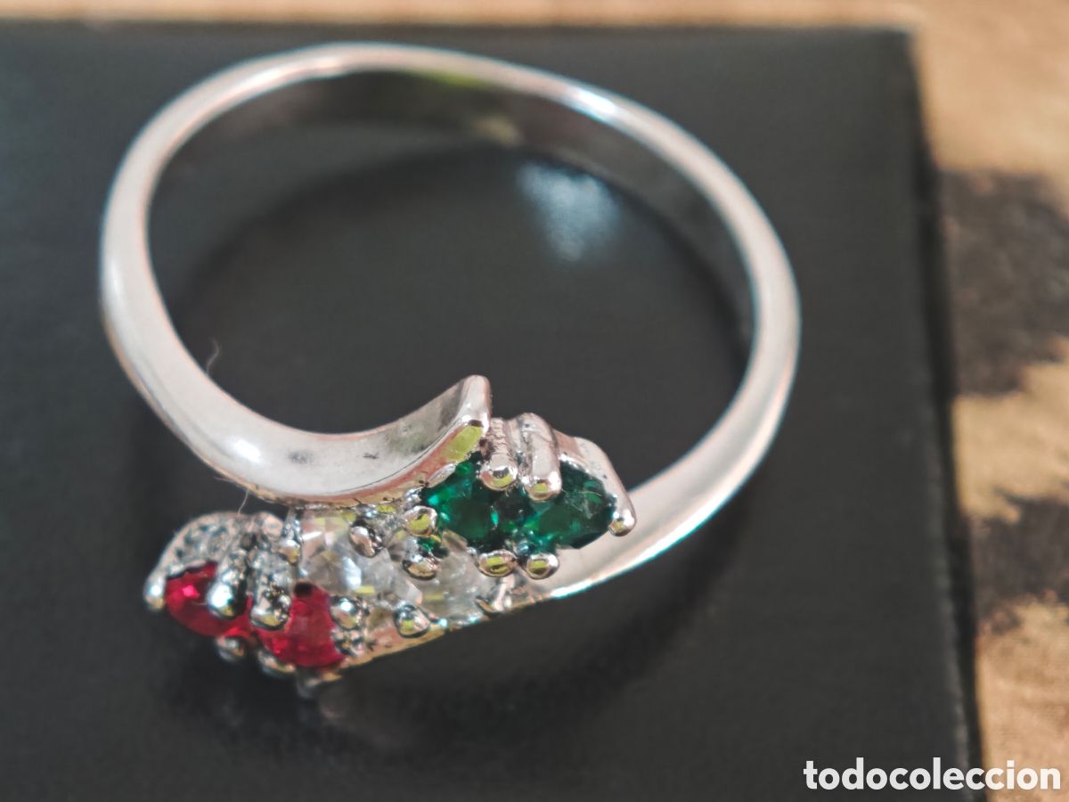 Joyeria: A anillo de plata de ley y piedras de color - Foto 5