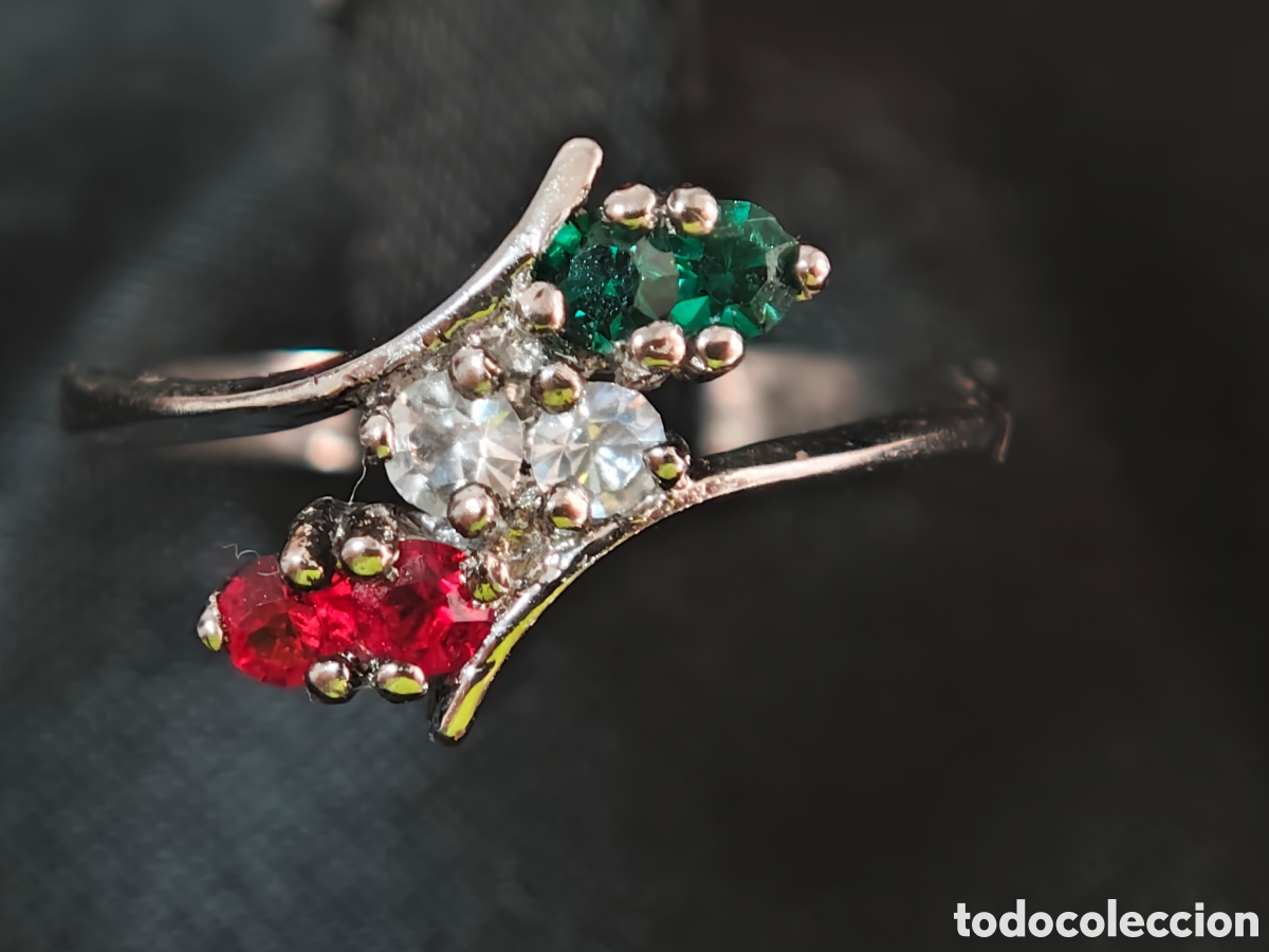 Joyeria: A anillo de plata de ley y piedras de color - Foto 8