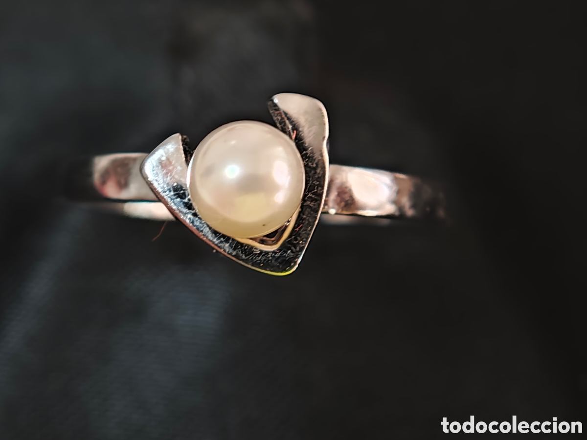 Joyeria: Anillo plata de ley y perla - Foto 1