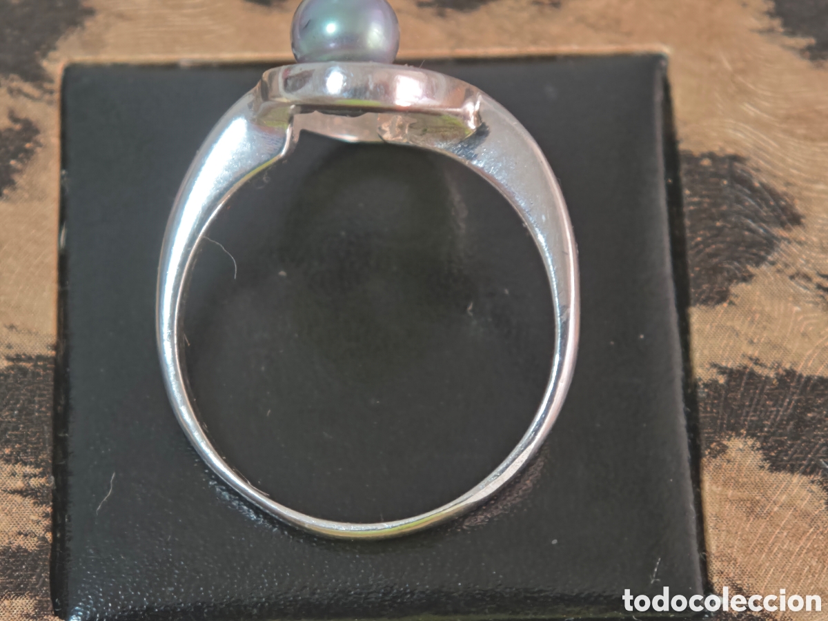 Joyeria: Anillo de plata de ley perla y esmalte nuevo - Foto 7