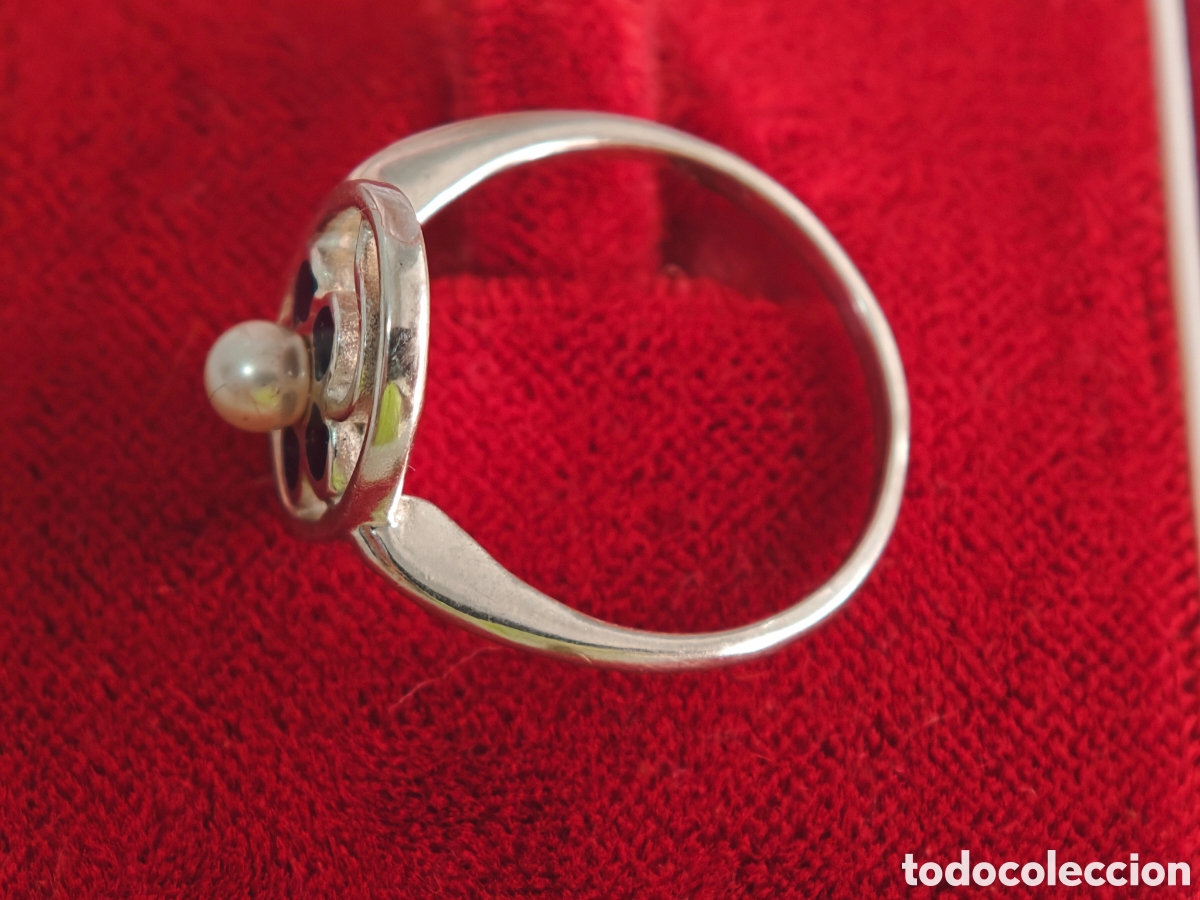 Joyeria: Anillo de plata de ley y esmalte nuevo - Foto 5