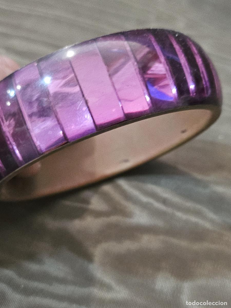 Joyeria: pulsera de metal con cristales color - Foto 2
