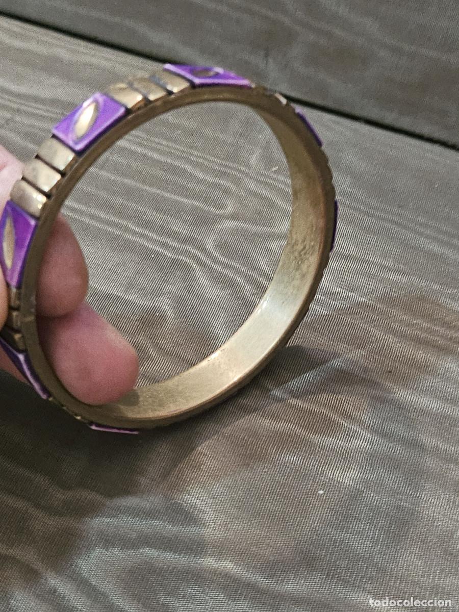 Joyeria: pulsera de metal repujada - Foto 3