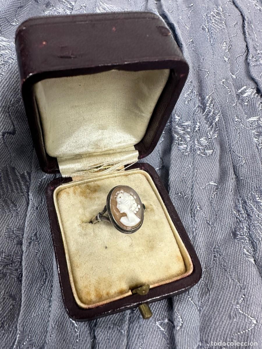Joyeria: Antiguo anillo de plata y camafeo - Foto 2