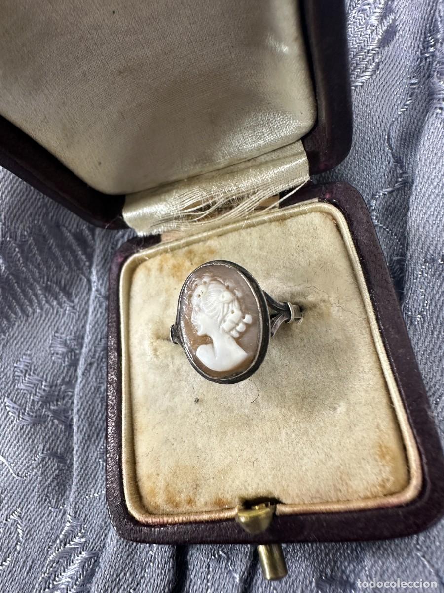 Joyeria: Antiguo anillo de plata y camafeo - Foto 3
