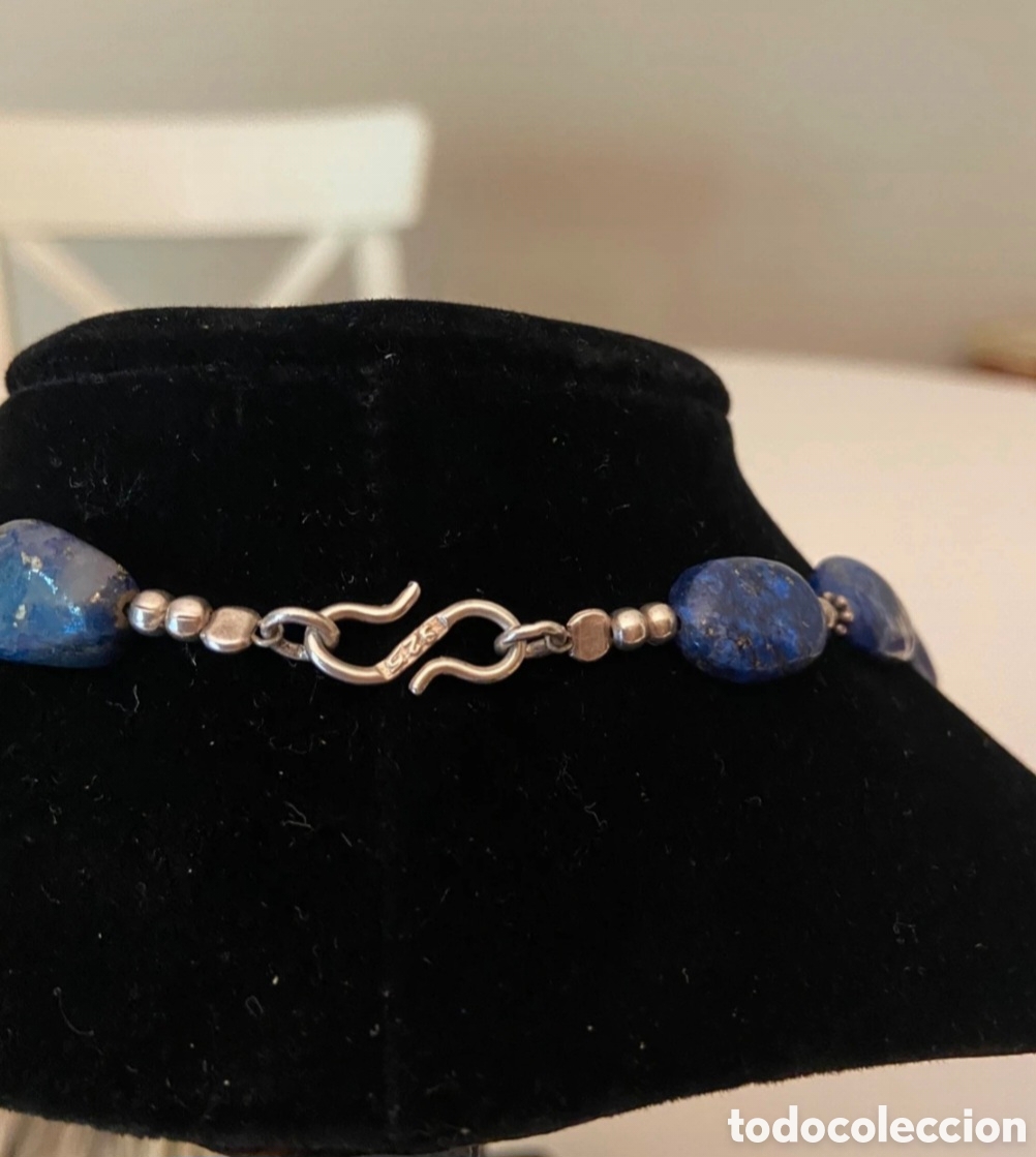 Joyeria: IMPRESIONANTE COLLAR DE PLATA Y LAPISL&Aacute;ZULI. REF S6 MICAJ - Foto 4