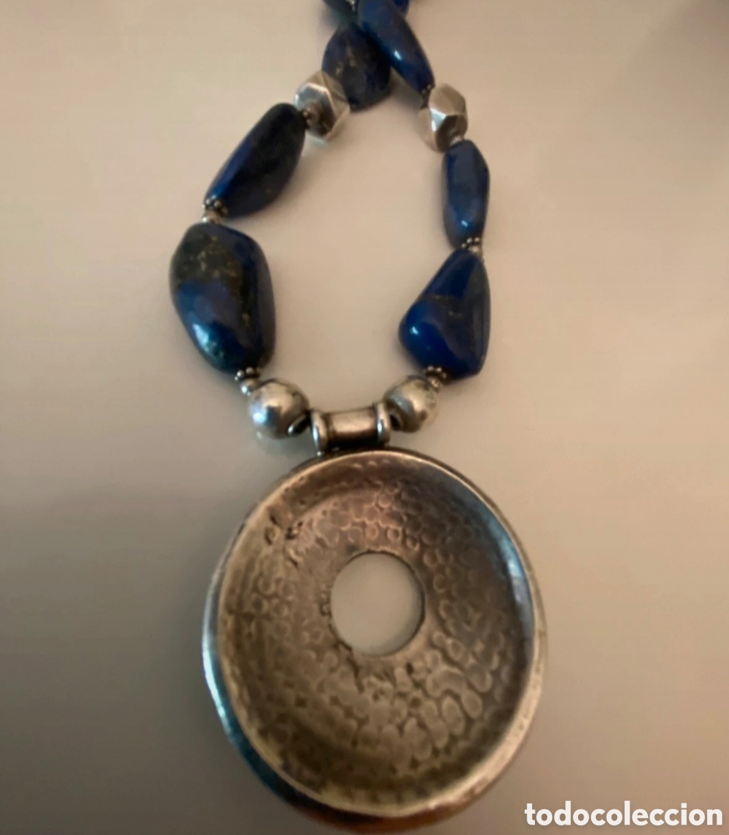 Joyeria: IMPRESIONANTE COLLAR DE PLATA Y LAPISL&Aacute;ZULI. REF S6 MICAJ - Foto 6