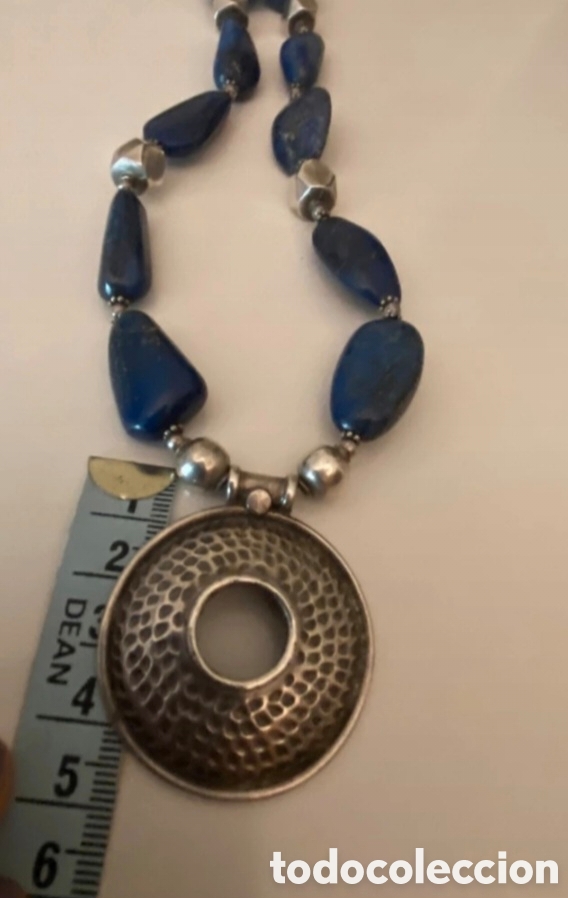 Joyeria: IMPRESIONANTE COLLAR DE PLATA Y LAPISL&Aacute;ZULI. REF S6 MICAJ - Foto 7