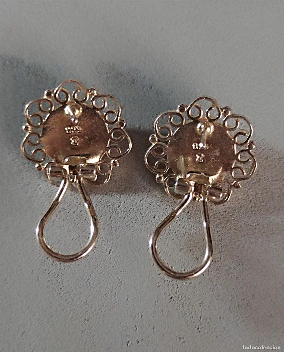 Joyeria: Pendientes de plata de ley contrastada, cierre de omega. - Foto 2