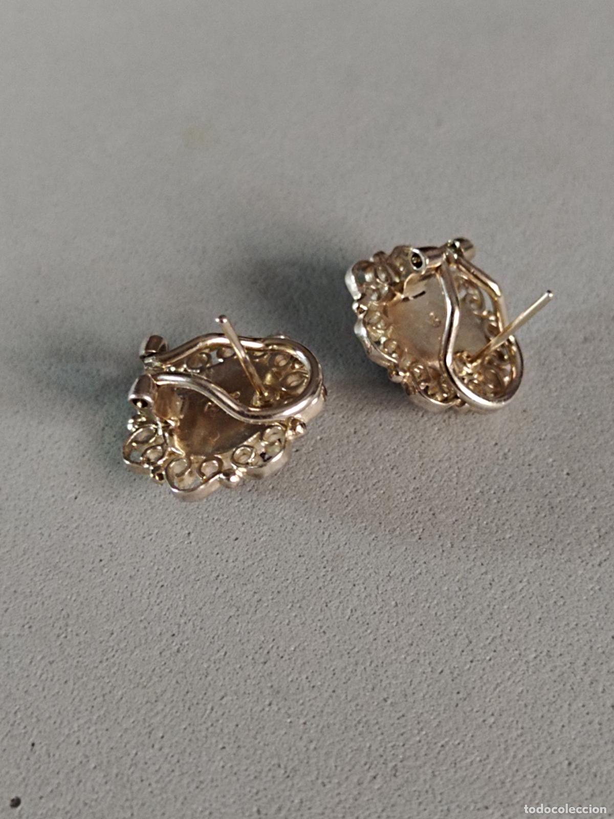 Joyeria: Pendientes de plata de ley contrastada, cierre de omega. - Foto 3