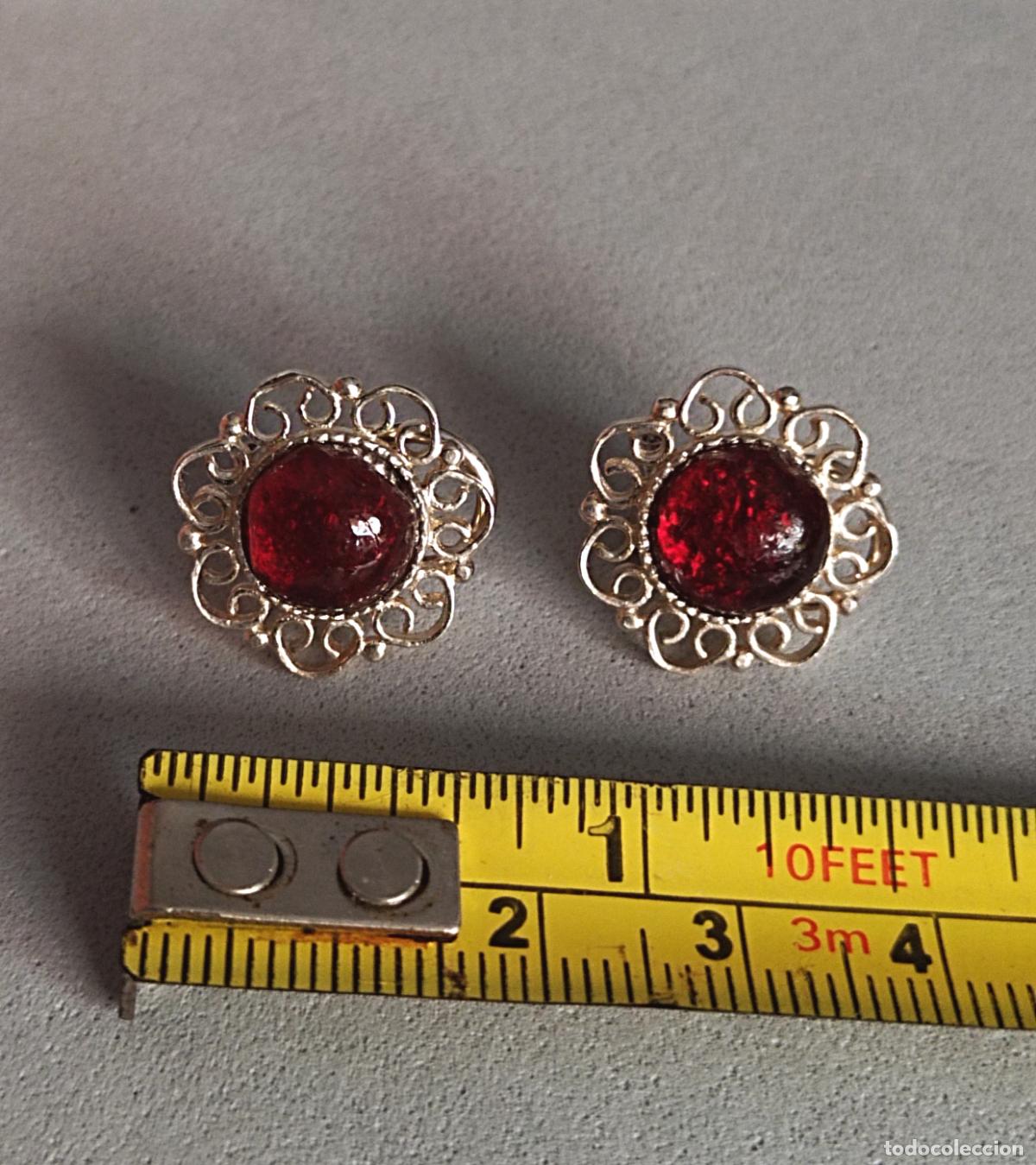 Joyeria: Pendientes de plata de ley contrastada, cierre de omega. - Foto 4