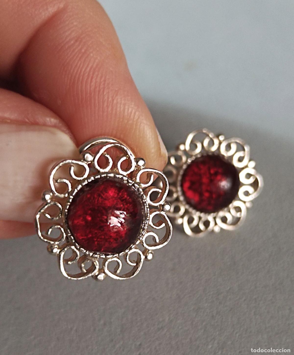 Joyeria: Pendientes de plata de ley contrastada, cierre de omega. - Foto 1