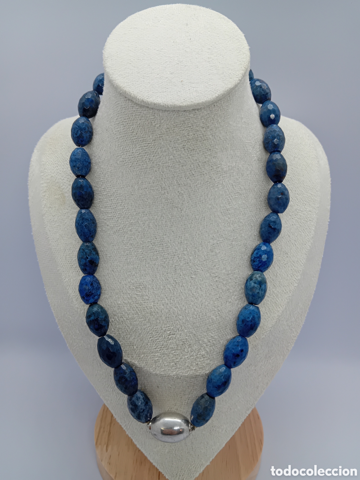 Joyeria: COLLAR LAPIZ LAZURID CIERE DE PLATA MARCA LA LUNA - Foto 1