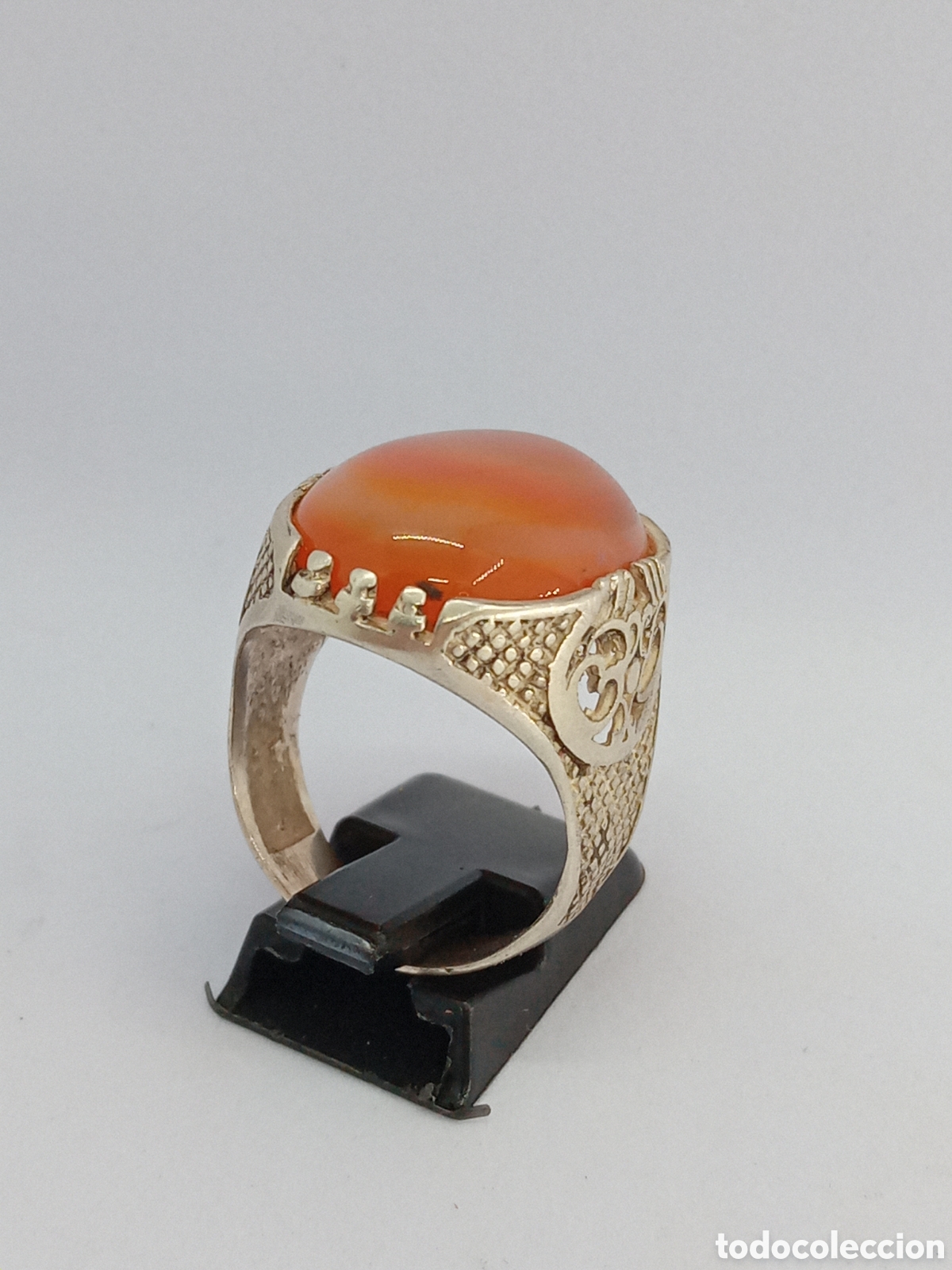 Joyeria: ANILLO DE PLATA ARABE CON PIEDRA ORIGINAL - Foto 4