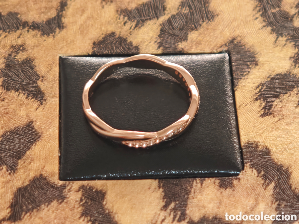 Joyeria: Anillo de plata con ba&ntilde;o de oro rosa circonitas - Foto 8