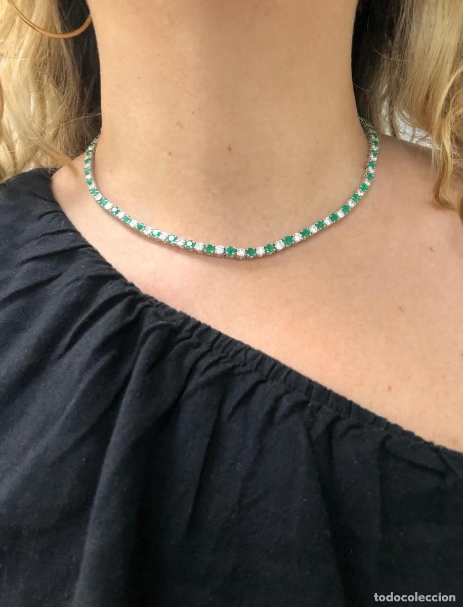 Joyeria: gargantilla diamantes y esmeraldas - Foto 1