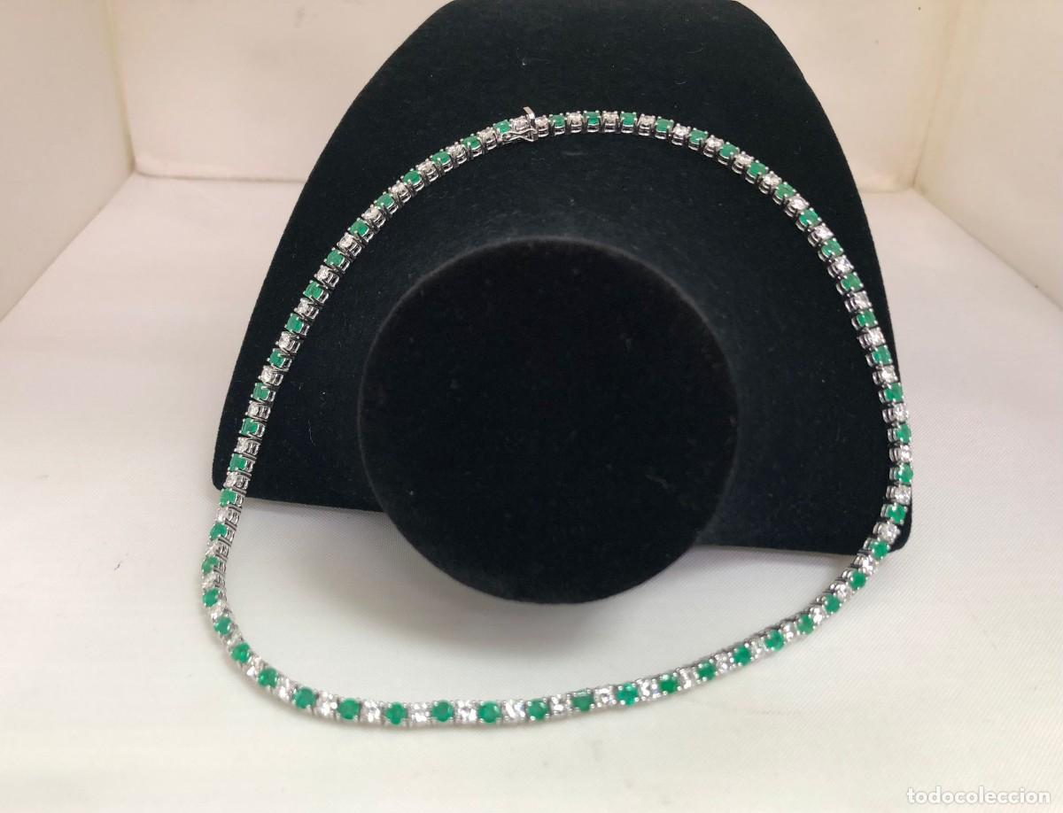 Joyeria: gargantilla diamantes y esmeraldas - Foto 2