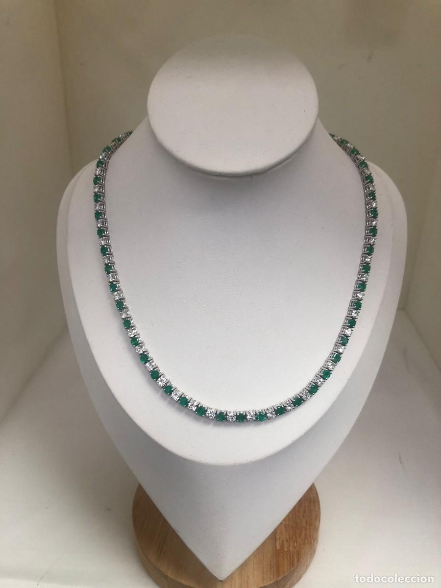 Joyeria: gargantilla diamantes y esmeraldas - Foto 3