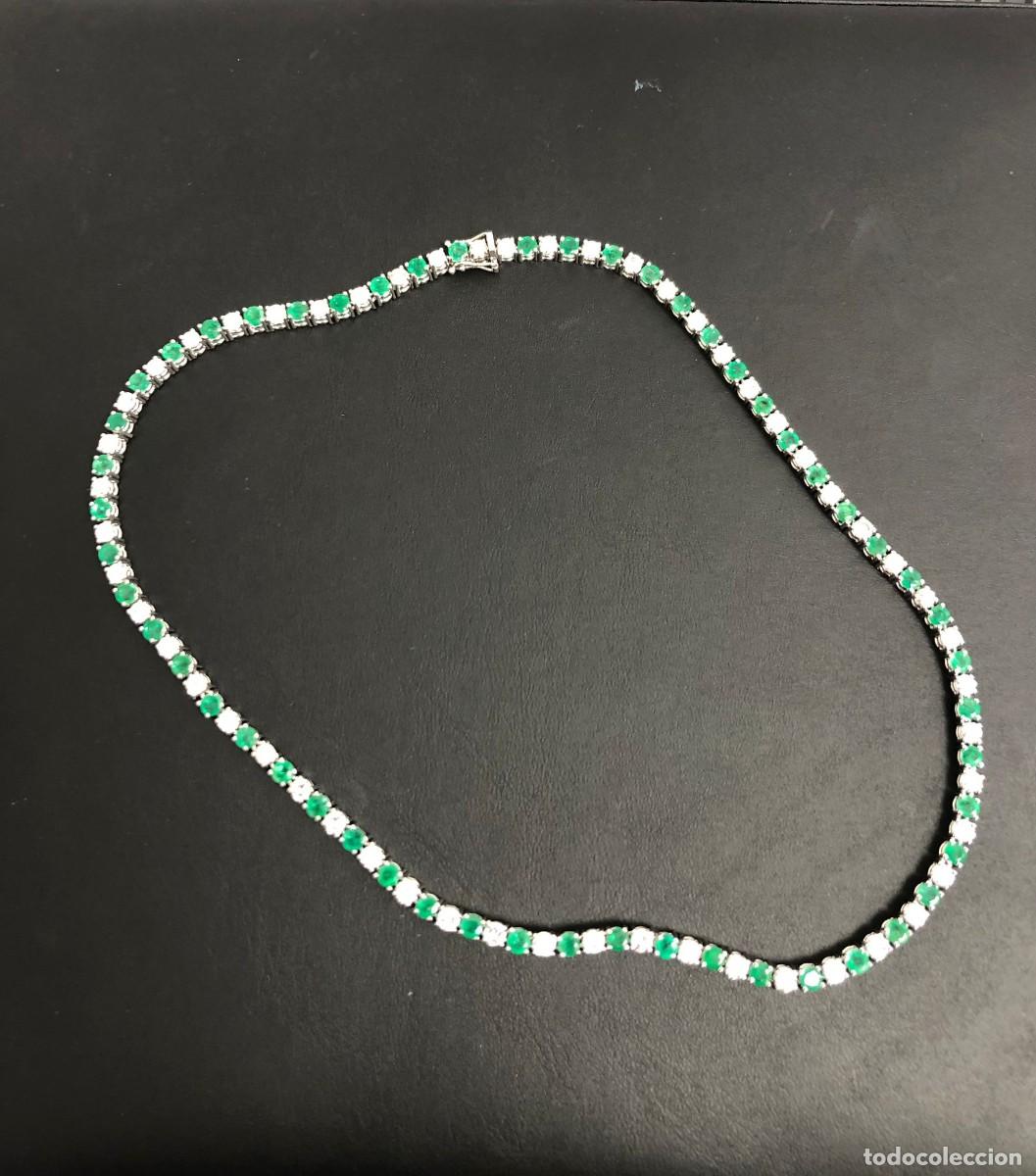 Joyeria: gargantilla diamantes y esmeraldas - Foto 4