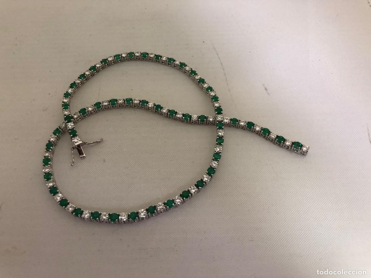Joyeria: gargantilla diamantes y esmeraldas - Foto 6