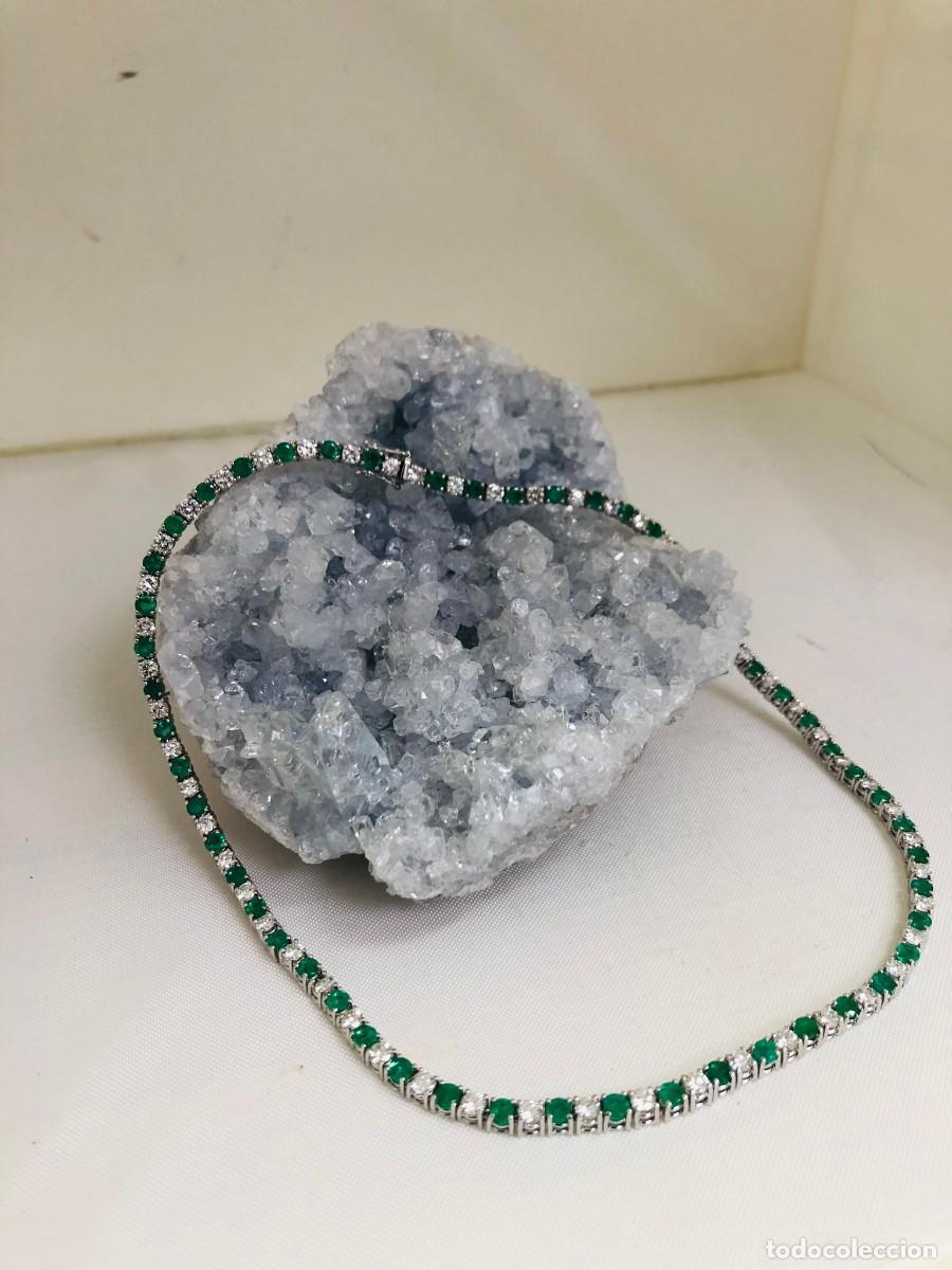 Joyeria: gargantilla diamantes y esmeraldas - Foto 9