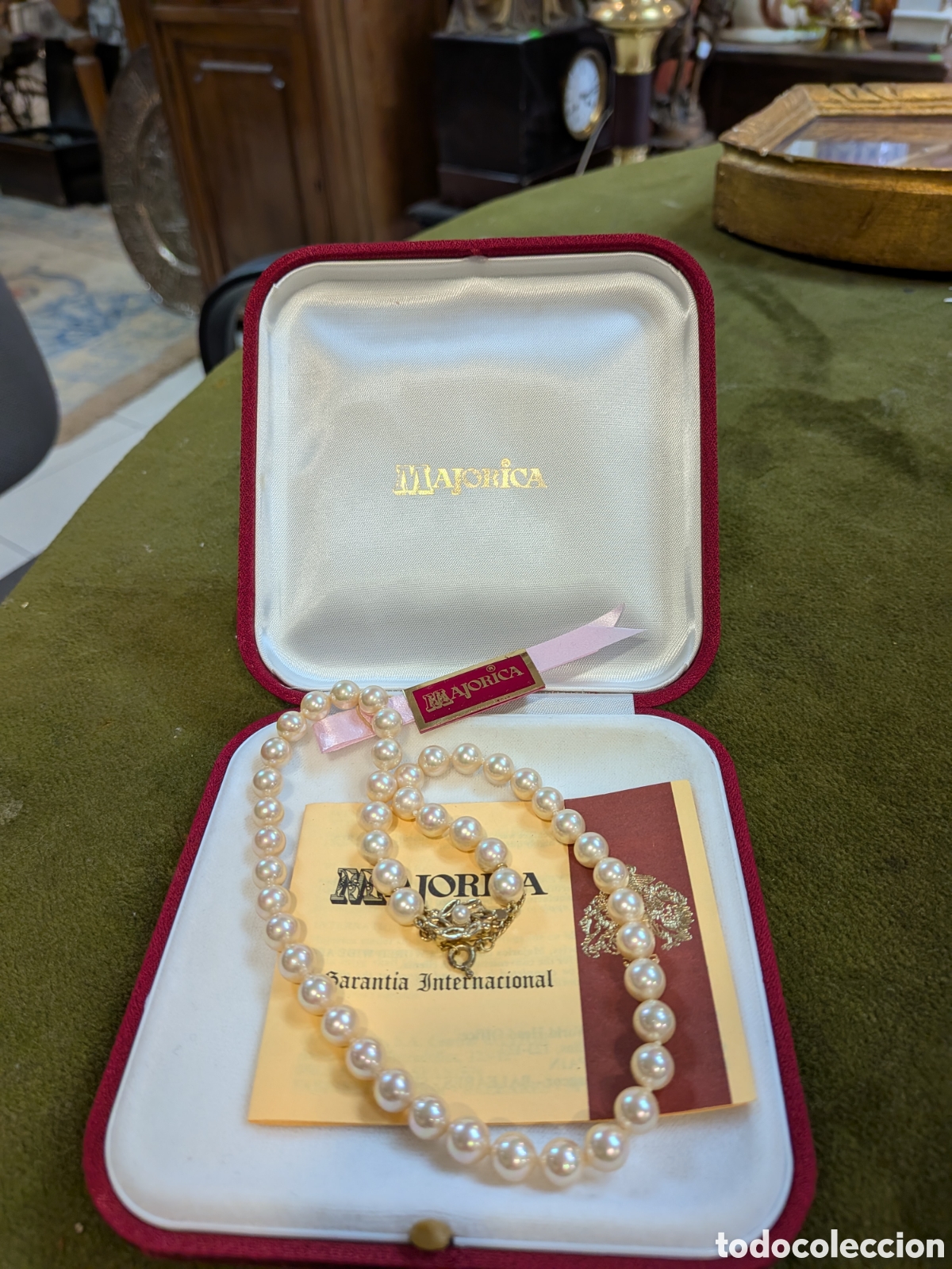 Joyeria: Gargantilla, perlas majorica en su caja original. REF-9272. Ca4 - Foto 1