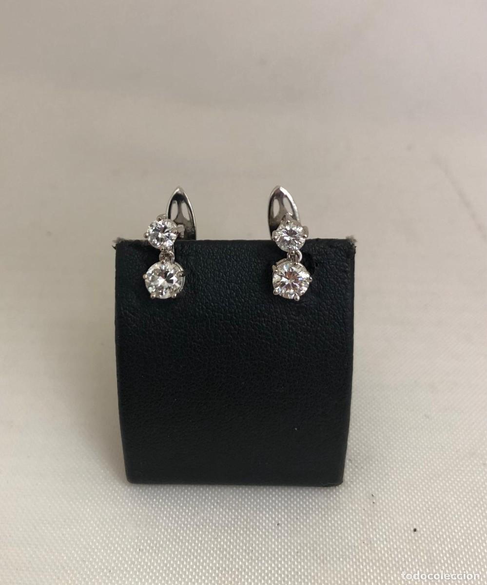 Joyeria: pendientes en oro 18 kts y diamantes - Foto 1
